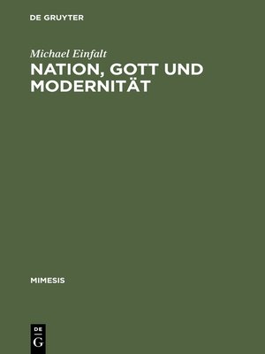 cover image of Nation, Gott und Modernität